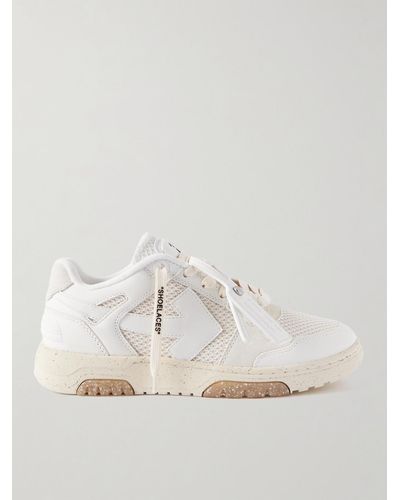 Off-White c/o Virgil Abloh Sneakers in pelle e mesh Slim Out of Office - Bianco