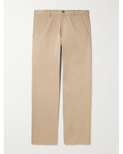A.P.C. Ville Straight-leg Cotton-twill Chinos - Natural