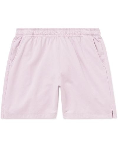 Save Khaki Straight-leg Supima Cotton-jersey Shorts - Pink