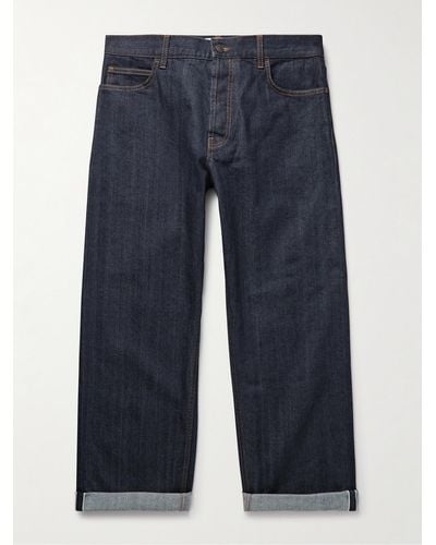 The Row Ross Straight-leg Selvedge Jeans - Blue