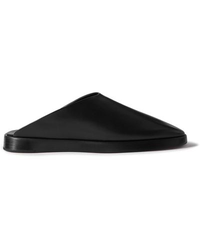 Fear Of God Leather Mules - Black