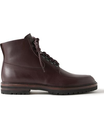 Manolo Blahnik Yurdal Leather Boots - Brown
