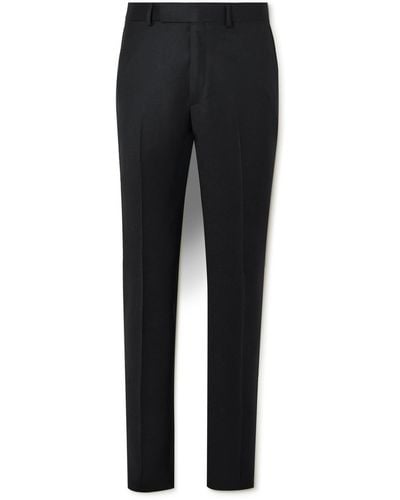 Kingsman Slim-fit Straight-leg Wool And Cashmere-blend Suit Pants - Black