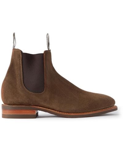 R.M.Williams Comfort Craftsman Suede Chelsea Boots - Brown