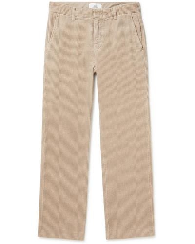 MR P. Straight-leg Garment-dyed Cotton-corduroy Pants - Natural