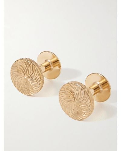 Alice Made This James Brass Cufflinks - Natural