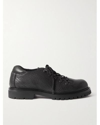 Officine Creative Derby-Schuhe aus vollnarbigem Leder - Schwarz