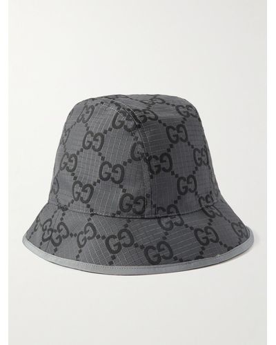 Gucci GG Ripstop Bucket Hat - Grey