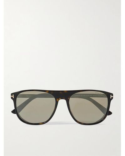 Tom Ford Lionel D-frame Tortoiseshell Acetate Sunglasses - Multicolour