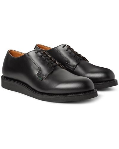 Red Wing Postman Leather Derby Shoes - Black
