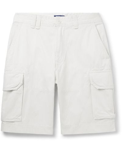 Polo Ralph Lauren Gellar Straight-leg Stonewashed Cotton-twill Cargo Shorts - White