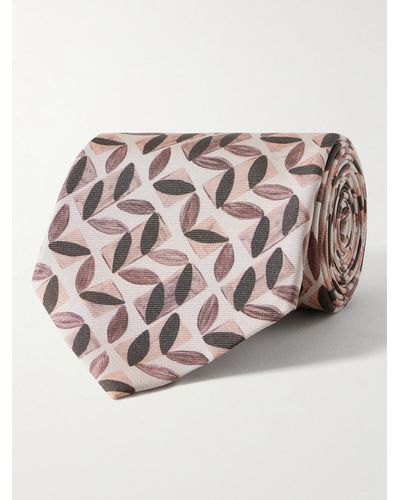 Paul Smith 8cm Printed Silk-twill Tie - Pink