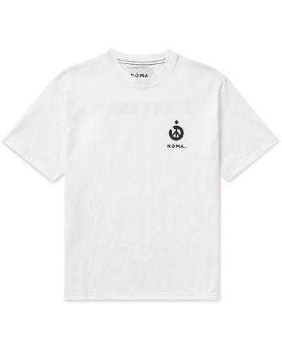 Noma T.D Logo-print Cotton-jersey T-shirt - White