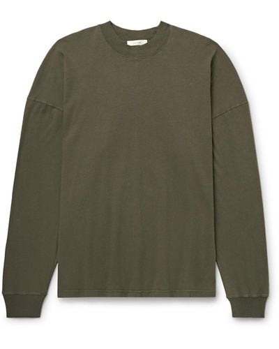 The Row Dolino Cotton-jersey T-shirt - Green