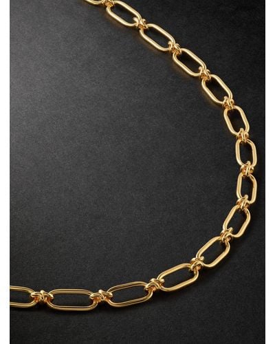 Annoushka Knuckle Bold 14-karat Gold Chain Necklace - Black