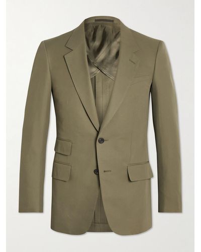 Kingsman Slim-fit Cotton-twill Suit Jacket - Green
