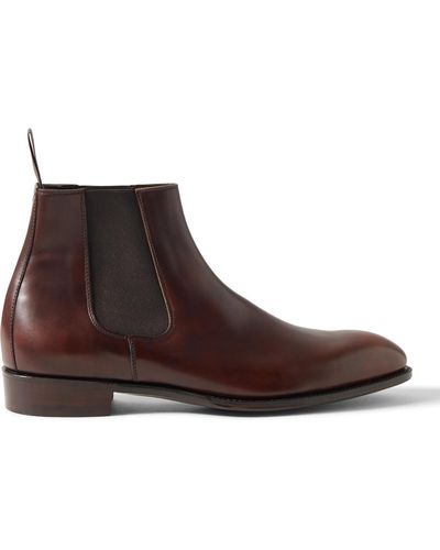 George Cleverley Jason Leather Chelsea Boots - Brown
