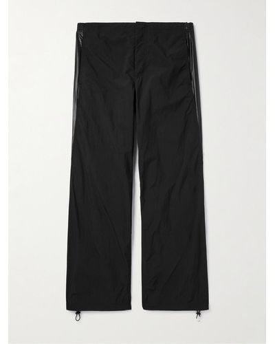 Our Legacy Roam Wide-leg Panelled Shell Trousers - Black