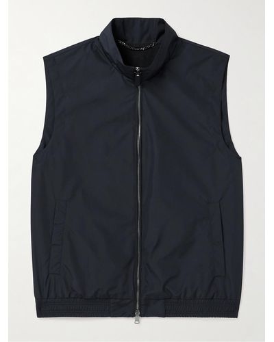 Canali Shell Gilet - Blue