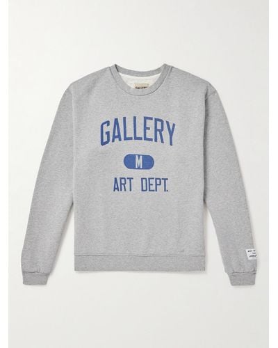 GALLERY DEPT. Logo-print Cotton-jersey Sweatshirt - Grey
