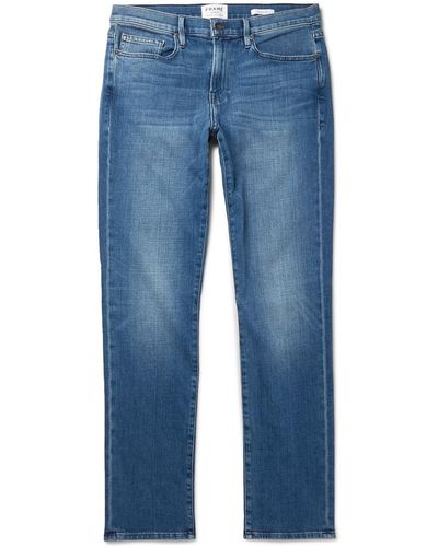 FRAME L'homme Skinny-fit Denim Jeans - Blue