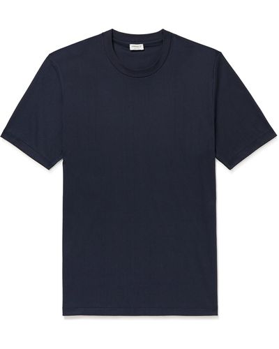 Zimmerli of Switzerland Slim-fit Sea Island Cotton-jersey T-shirt - Blue
