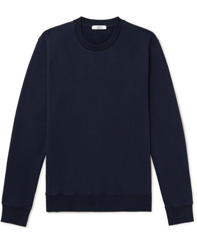 MR P. Cotton-jersey Sweatshirt - Blue