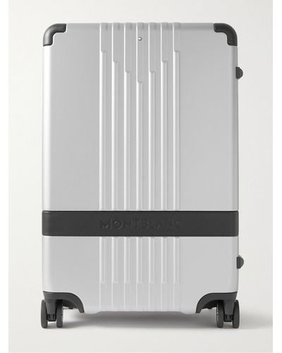 Montblanc #my4810 Medium 61cm Leather-trimmed Polycarbonate Suitcase - Metallic