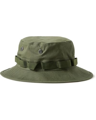 Orslow Cotton-ripstop Bucket Hat - Green