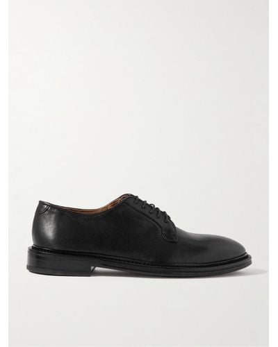 MR P. Lucien Leather Derby Shoes - Black