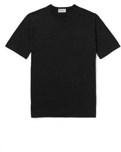 John Smedley Lorca Slim-fit Sea Island Cotton T-shirt - Black