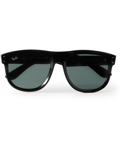 Ray-Ban Boyfriend Reverse D-frame Acetate Sunglasses - Black
