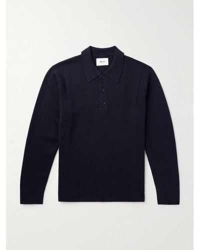 NN07 Harald 6530 Stretch-knit Polo Shirt - Blue