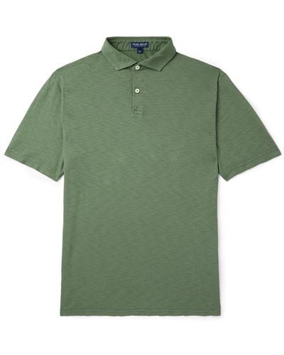 Peter Millar Journeyman Pima Cotton-jersey Polo Shirt - Green
