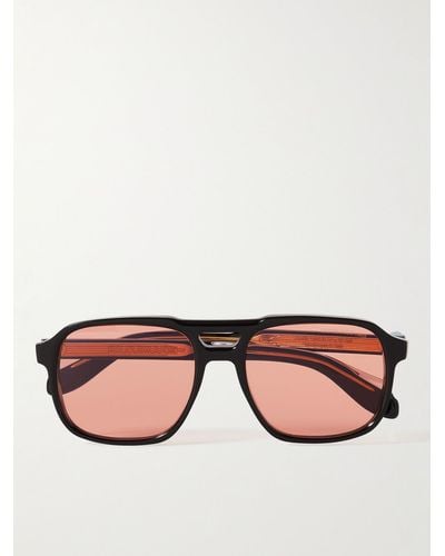 Cutler and Gross 1394 Aviator-style Acetate Sunglasses - Black