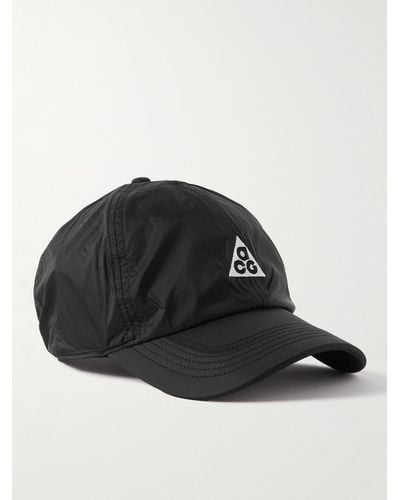 Nike Acg Club Logo-embroidered Dri-fit Baseball Cap - Black
