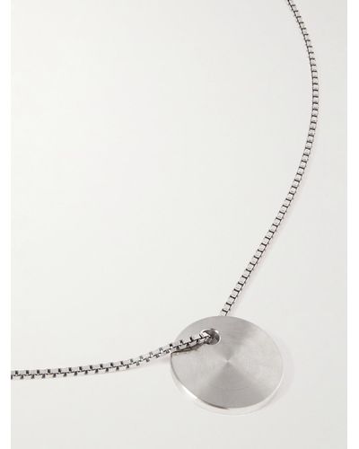 Alice Made This Dot Sterling Silver And Stainless Steel Pendant Necklace - Natural