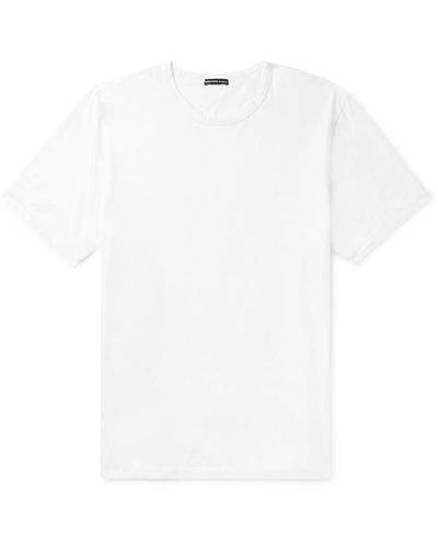 James Perse Lotus Slim-fit Cotton-jersey T-shirt - White