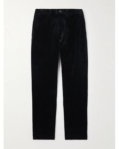 Polo Ralph Lauren Straight-leg Cotton-blend Corduroy Pants - Black