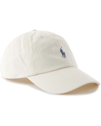Polo Ralph Lauren Logo-embroidered Cotton-twill Baseball Cap - White