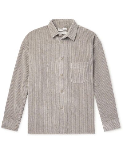 A Kind Of Guise Gusto Tweedy Corduroy Shirt - Gray