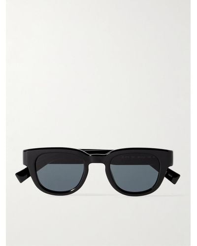 Saint Laurent New Wave Round-frame Acetate Sunglasses - Black