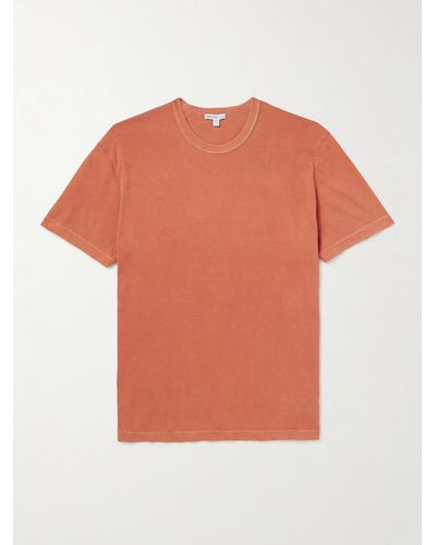 James Perse Combed Cotton-jersey T-shirt - Orange