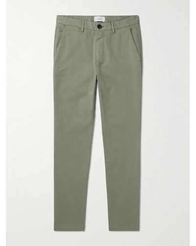 MR P. Straight-leg Cotton-blend Twill Chinos - Green