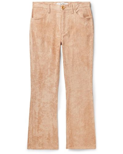 Séfr Maceo Flared Corduroy Suit Pants - Natural