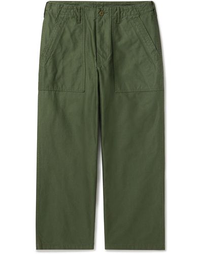 Beams Plus Wide-leg Cotton Pants - Green