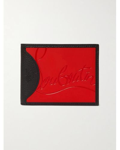 Christian Louboutin Coolcard Logo-plaque Leather Bifold Wallet - Red