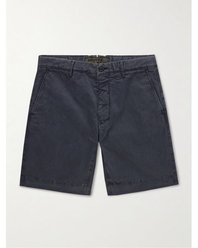 Incotex Slim-fit Stretch-cotton Twill Bermuda Shorts - Blue