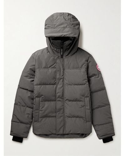Hooded Down Parka - Grey