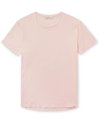 Orlebar Brown Slim-fit Cotton-jersey T-shirt - Pink